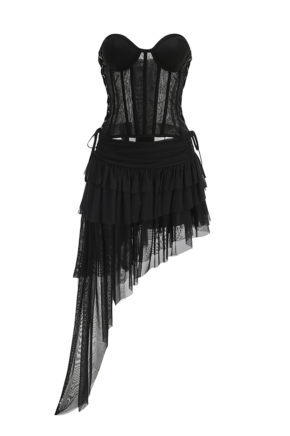 Corset Mesh Dress – IULOVER