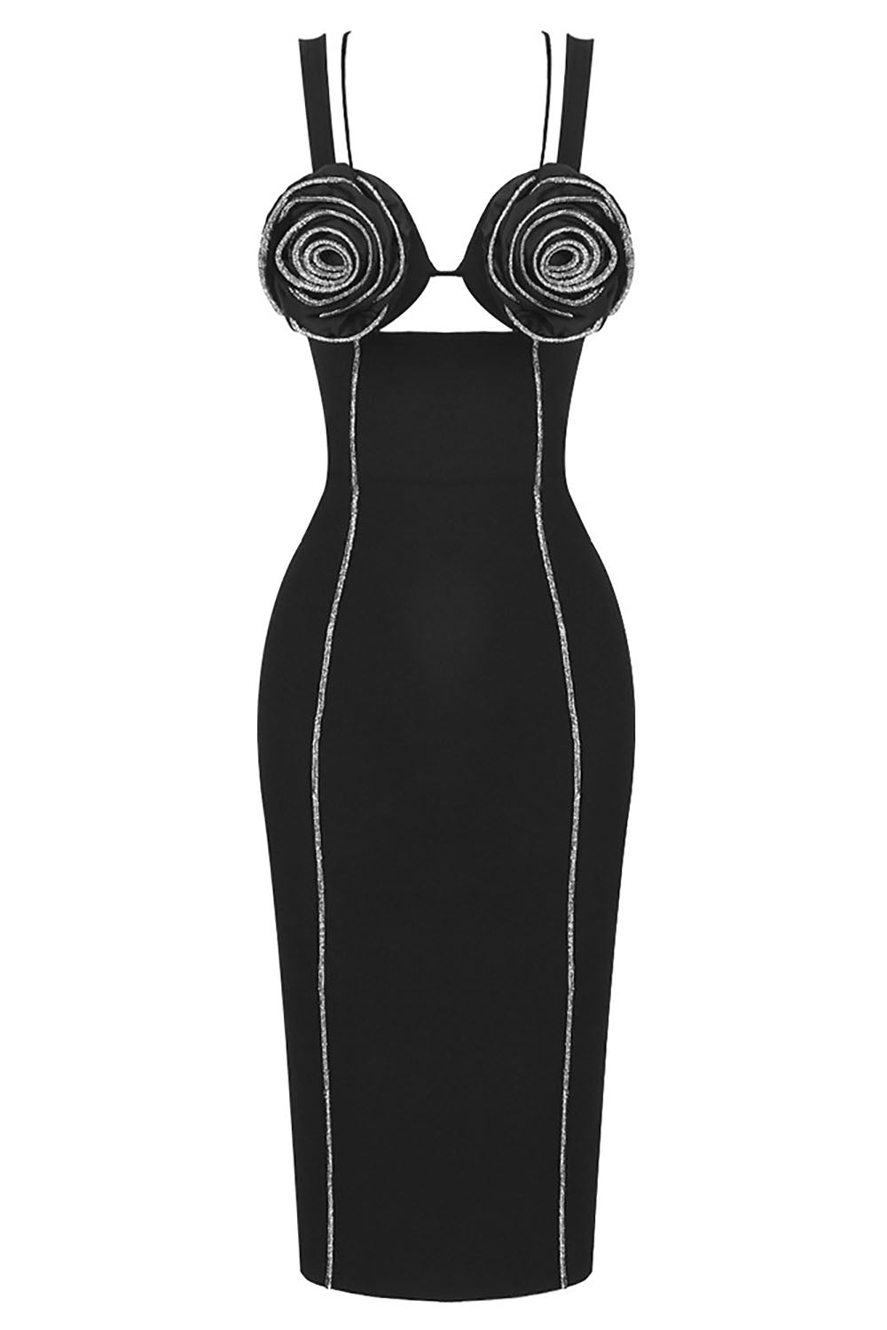 galvan midi dress Galvan London Atalanta Long Sleeved Dress