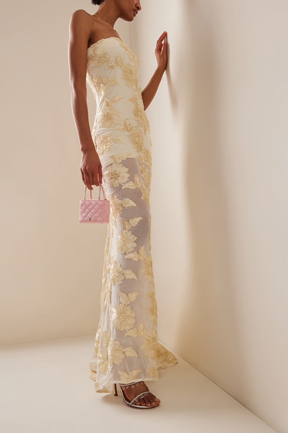 3d mesh dress Shop - 3D Flower Rhinestone Mesh Dress by Mewmews