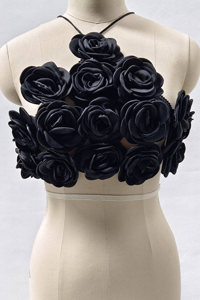 3D Flower Crop Top