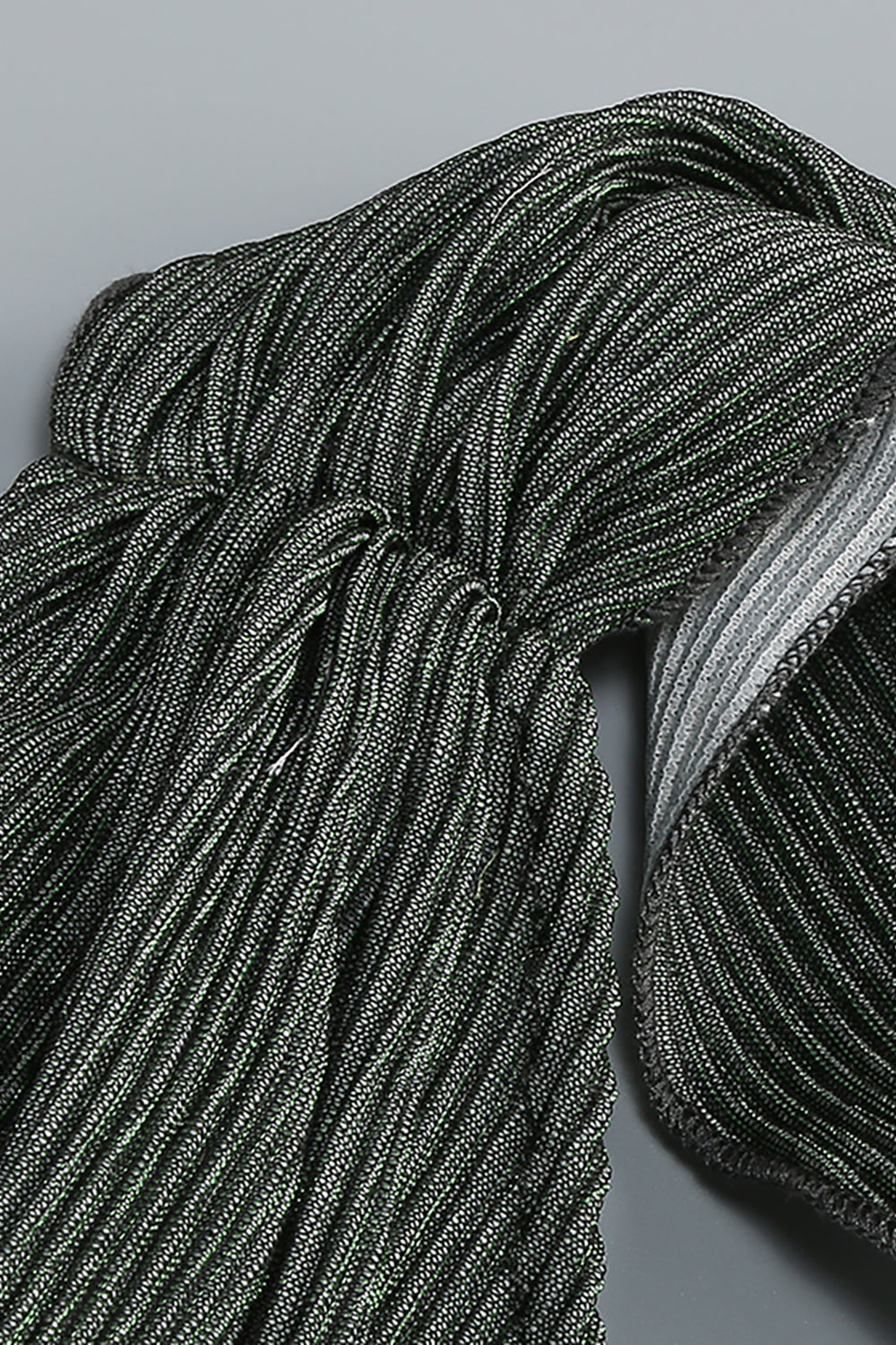 Asymmetric Ruched Textured Maxi Dress