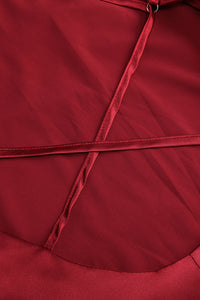 Backless Cape Asymmetrical Maxi Dress