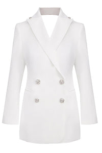 Crystal Sequin-embellished Blazer Lace Maxi Skirt