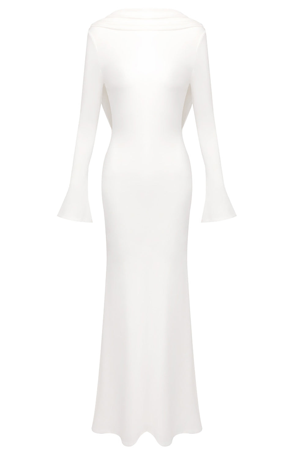 Backless Flared-cuffs Gown