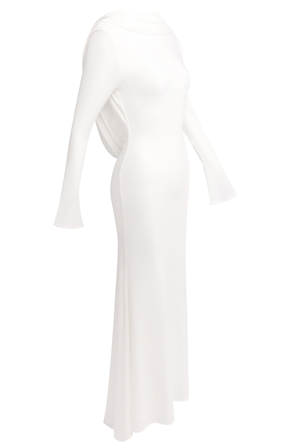 Backless Flared-cuffs Gown