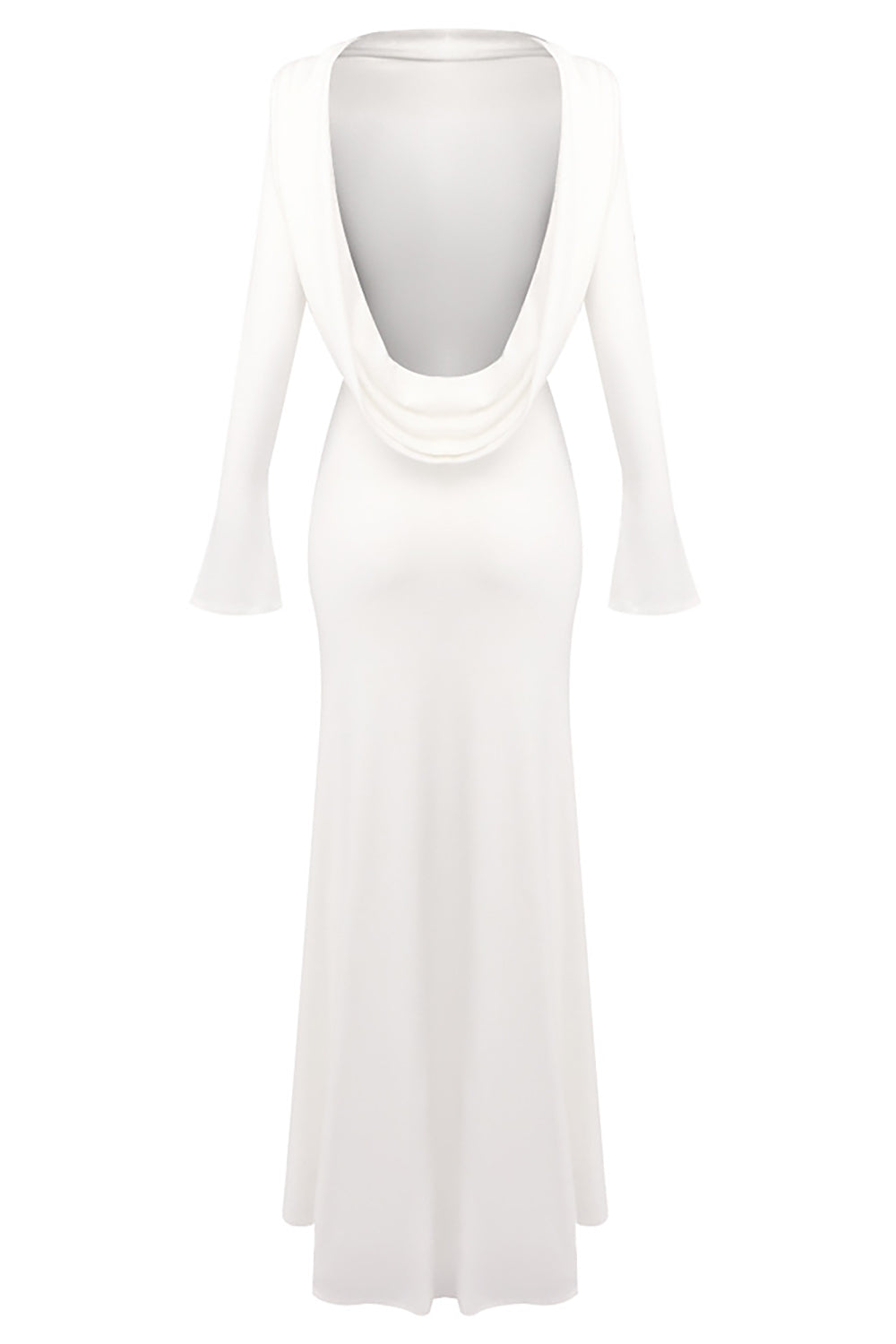 Backless Flared-cuffs Gown