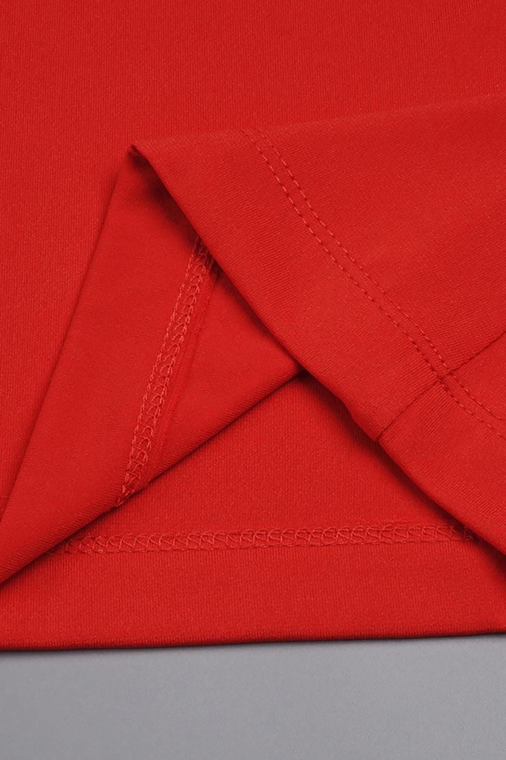 Backless Gathered Maxi Dress in Red