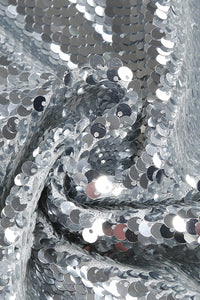 Backless Sequin Bow Maxi Dress