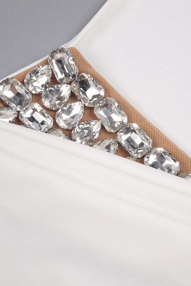 Backless Tail Slit Halter Gown