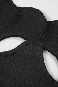 Halter Hollow Out Bandage Maxi Dress