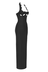Halter Hollow Out Bandage Maxi Dress