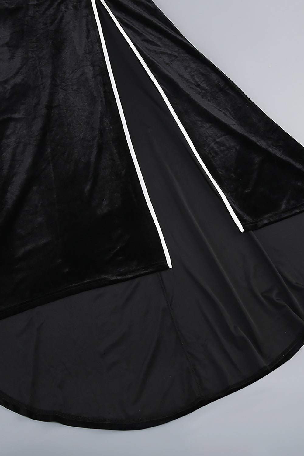 Bow Cascade Velvet Maxi Dress