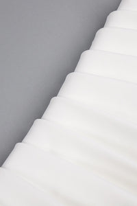 Brooch Long Sleeve Split Maxi Dress