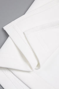 Brooch Long Sleeve Split Maxi Dress