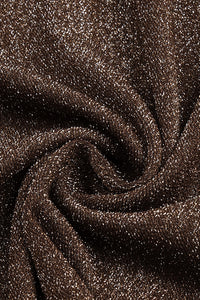 Chiffon Scarf Corseted Sparkly Gown