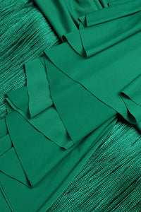 Contour Bust Wide Strap Fringe Skirt Set