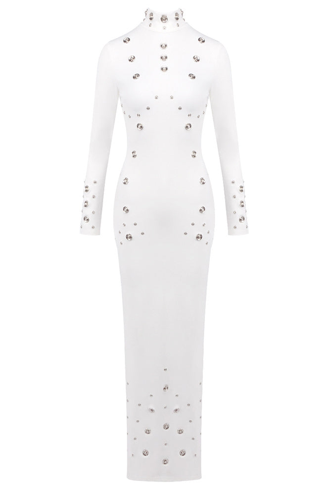 Coperni Snap-embellished Spandex Dress
