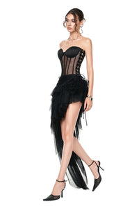 Corset Mesh Dress