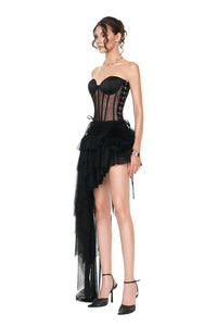 Corset Mesh Dress