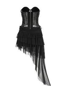 Corset Mesh Dress