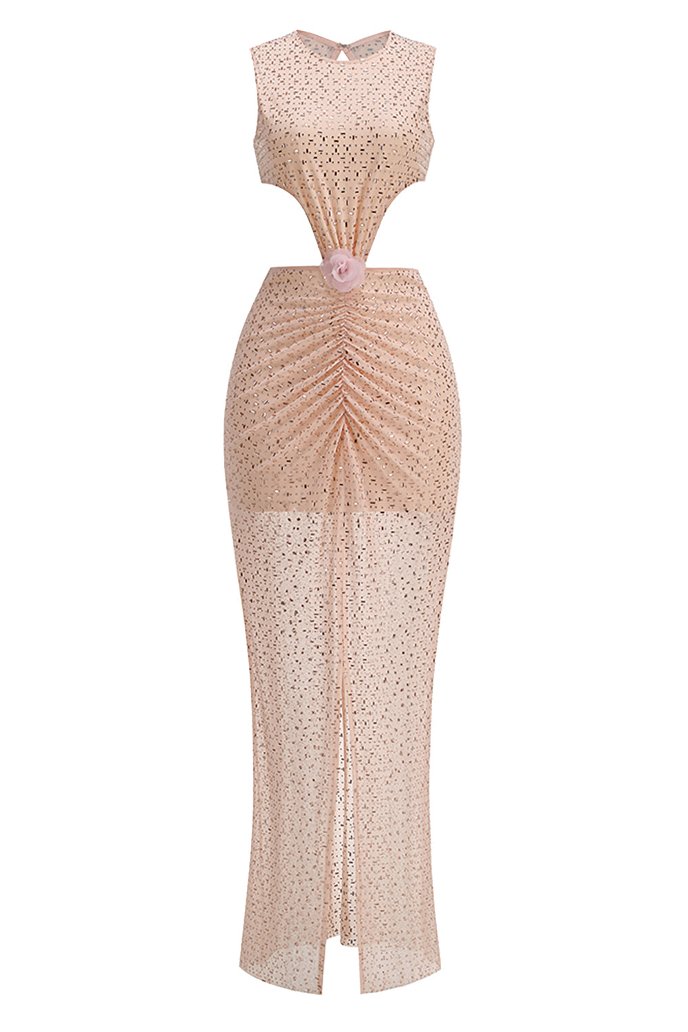 Crystal Cut Out Maxi Dress