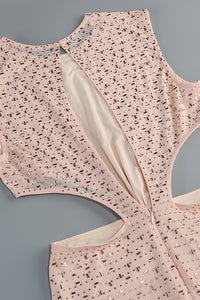 Crystal Cut Out Maxi Dress