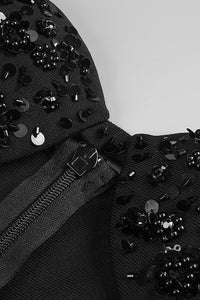 Crystal Sequin Cut Out Gown