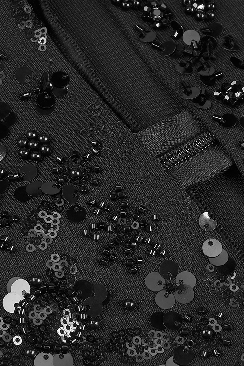 Crystal Sequin Cut Out Gown