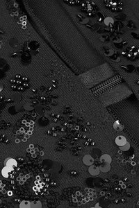 Crystal Sequin Cut Out Gown