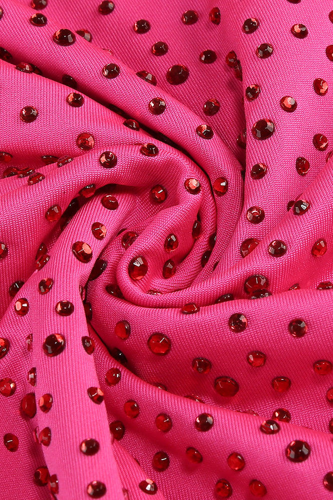 Crystal Embellished Cut Out Gown