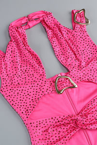 Crystal Embellished Cut Out Gown