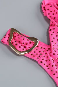 Crystal Embellished Cut Out Gown