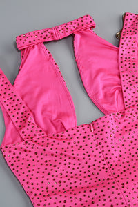 Crystal Embellished Cut Out Gown