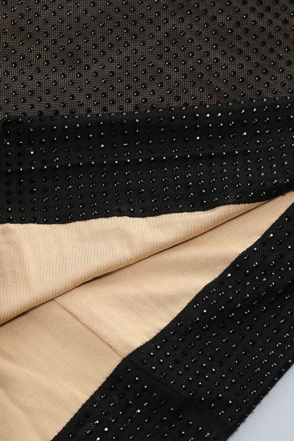 Crystal Embellished Mesh Maxi Dress