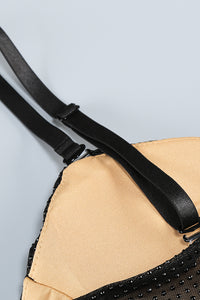 Crystal Embellished Mesh Maxi Dress