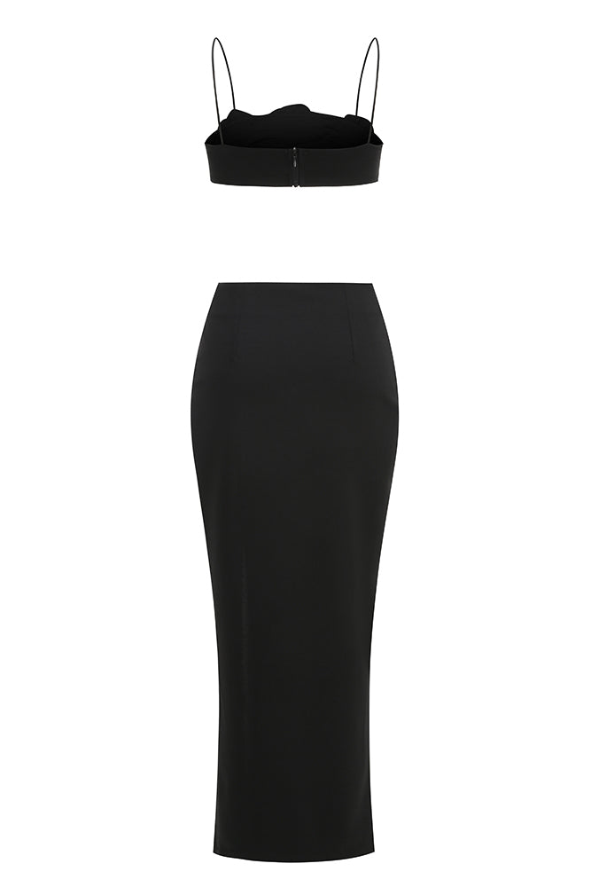 Crystal Embellished Top Maxi Skirt