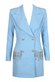 Crystal French Blazers Dress