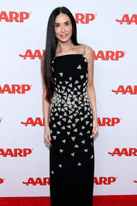 Crystal Triangle Embellished Maxi Dress