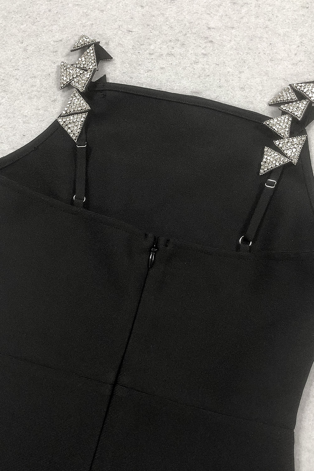 Crystal Triangle Embellished Maxi Dress