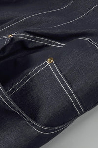 Denim Halterneck Midi Dress