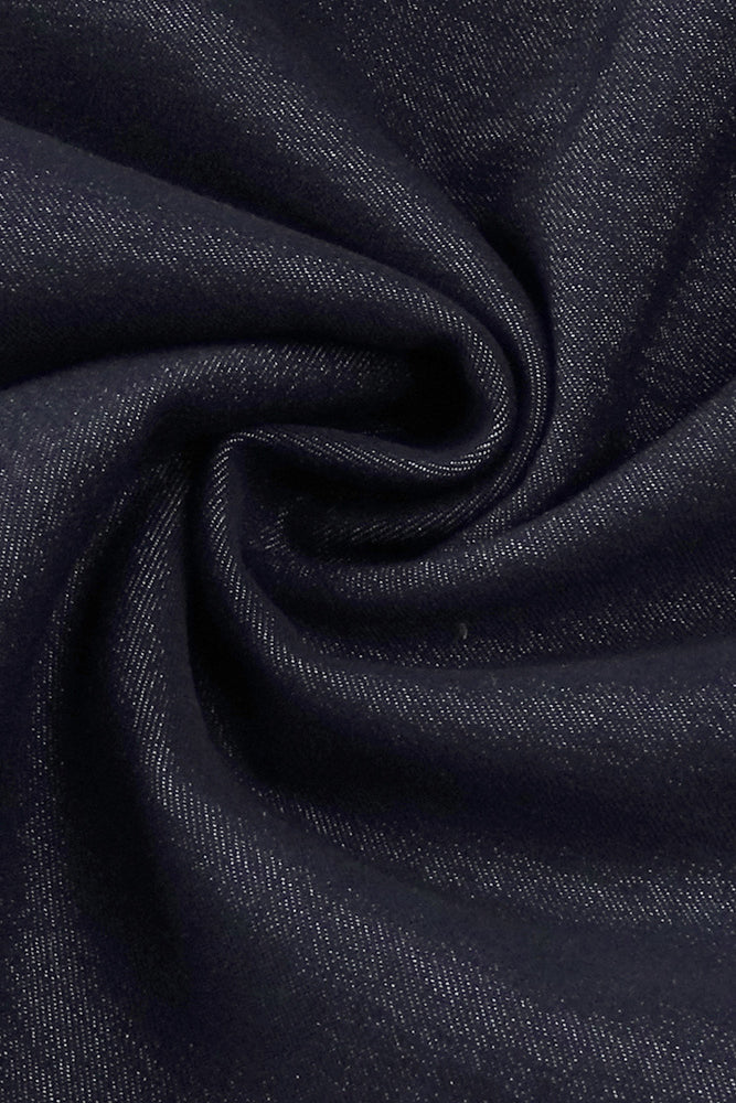 Denim Halterneck Midi Dress