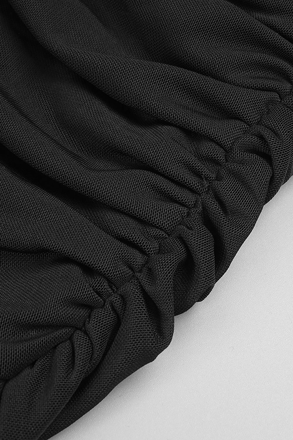 Draped Cut Out Top Mesh Pant