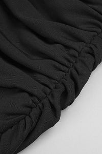 Draped Cut Out Top Mesh Pant