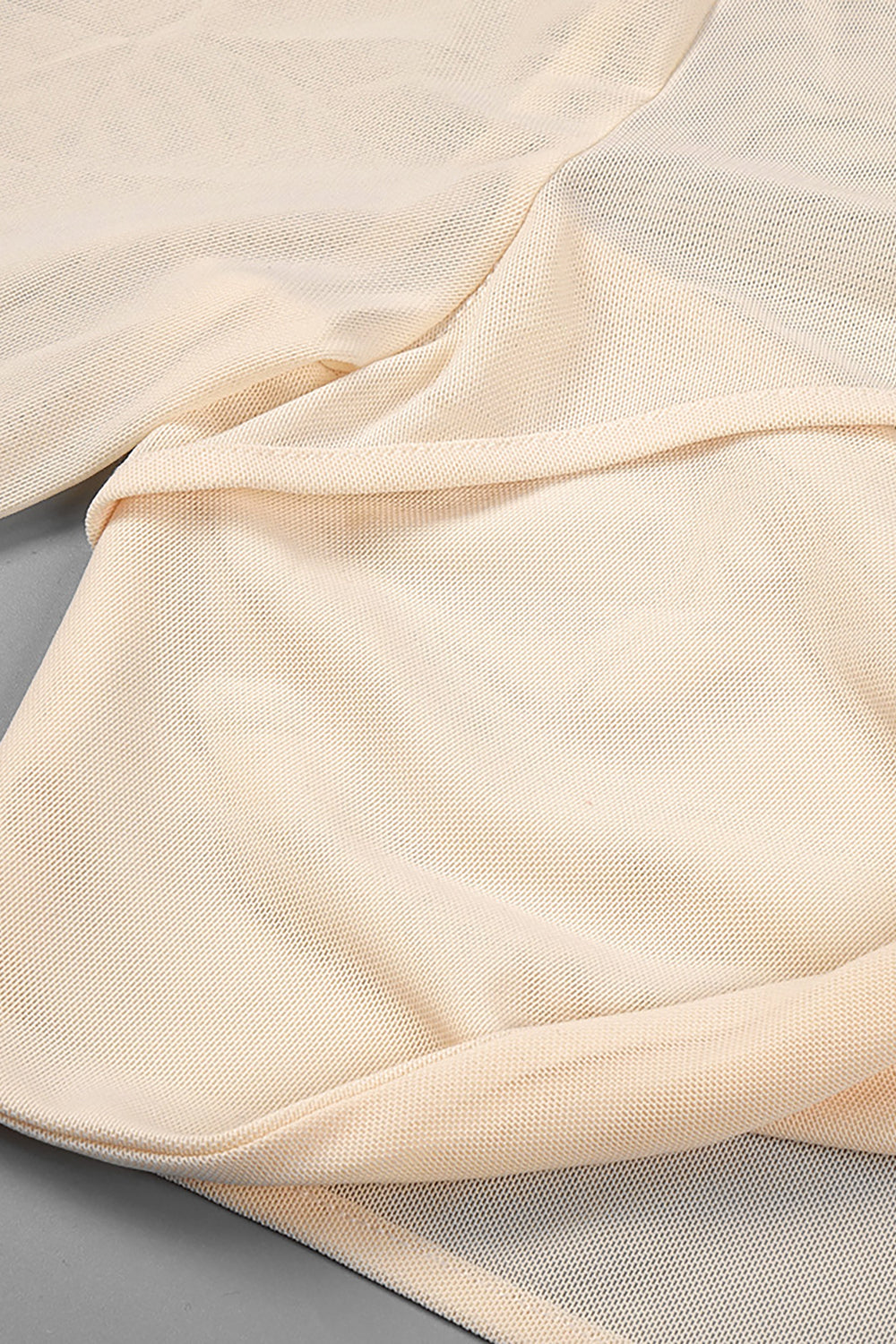 Draped Cut Out Top Mesh Pant