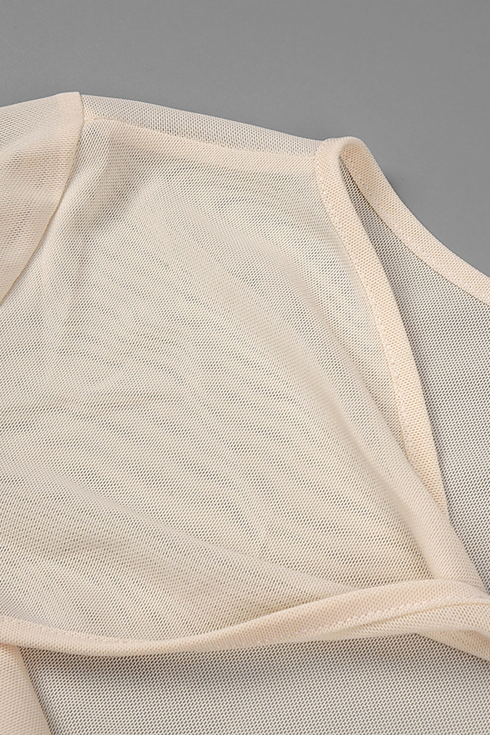 Draped Cut Out Top Mesh Pant