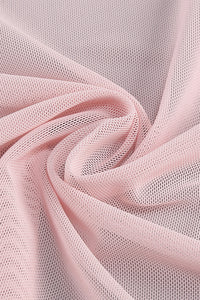 Long Sleeve Draped Mesh Maxi Dress