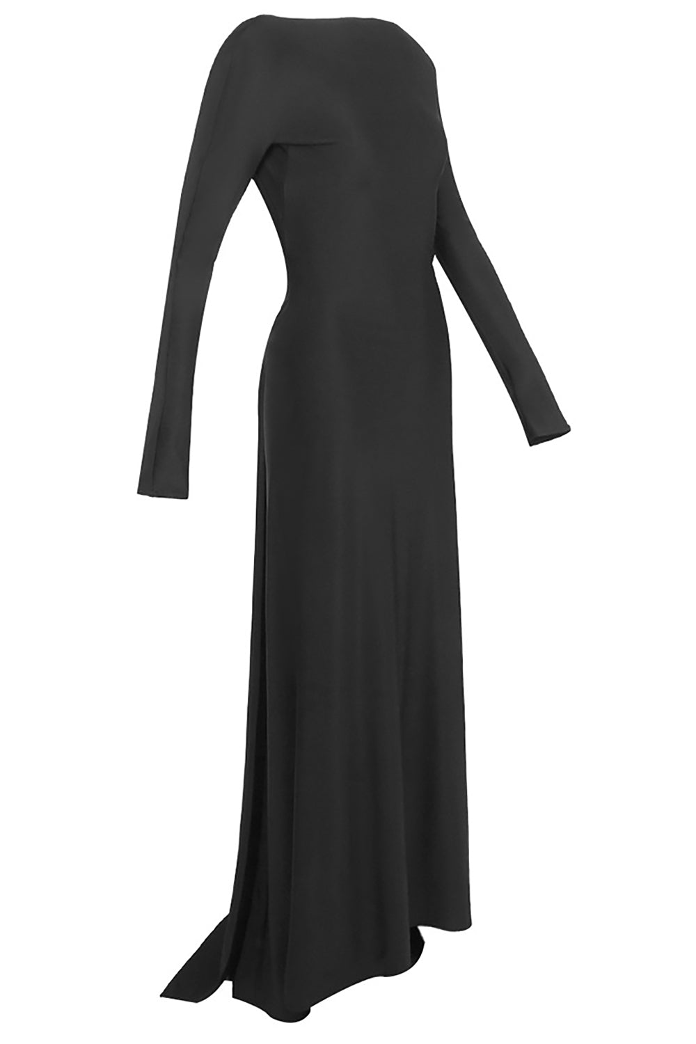 Draped Open Back Maxi Dress