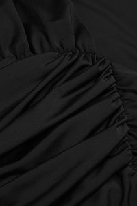 Draped Open Back Maxi Dress