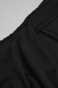 Draped Open Back Maxi Dress