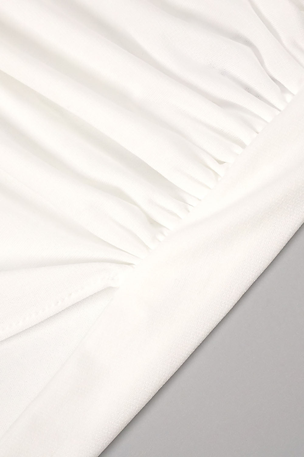 Draped Side Tail Slit Gown